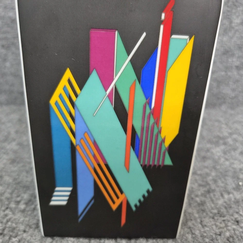 Rosenthal Vase Marcello Morandini Alphabet Black 1980 